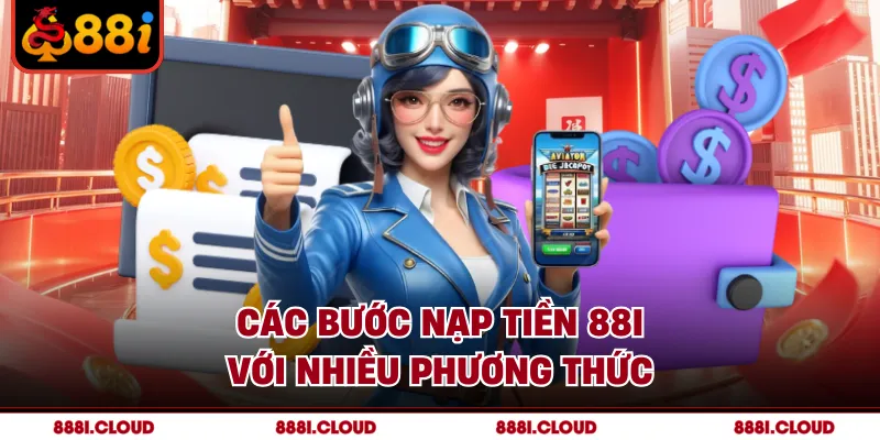 Các bước nạp tiền 88I với nhiều phương thức