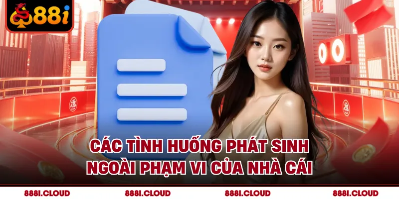 Các tình huống phát sinh ngoài phạm vi của nhà cái