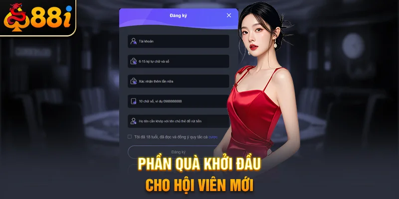 Phần quà khởi đầu cho hội viên mới